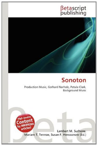 Sonoton: Production Music, Gerhard Narholz, Petula Clark, Background Music