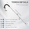 Weed Torch, Propane Burner, 24,000 BTU Weed Burner Torch for Propane Tank with Igniter, 32" Long Arm Blow Torch for Weeds, Portable Flame Thrower for Weeds, Fire Starter, Ice Melt