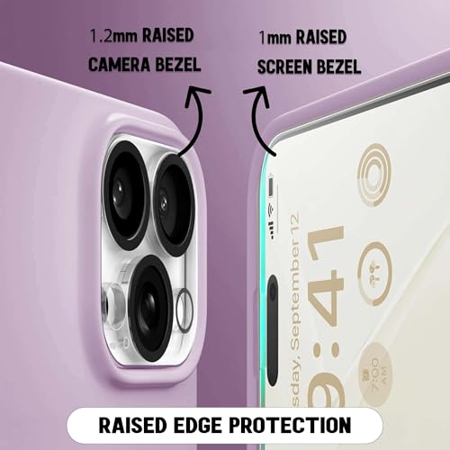 Image of Kratos Active Grip Silicone Case Cover Compatible with iPhone 15 Pro Max - Enhanced Protection, Wireless Magnetic Charging Case with Raised Edge Camera & Screen Protection, Shock-Resistant Design