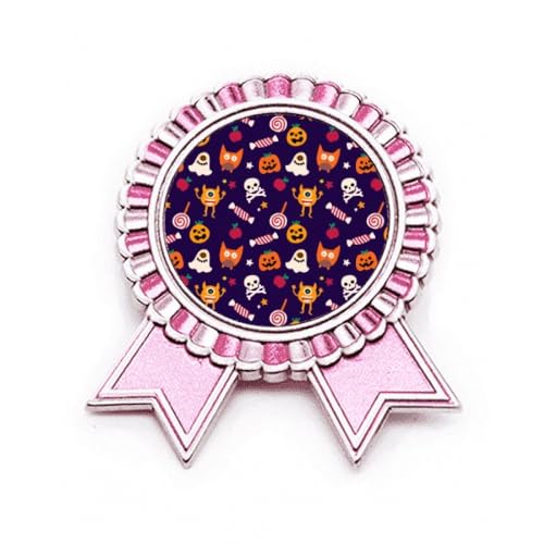 Broche citrouille Happy Fear rose pour sublimer votre tenue de soirée Halloween