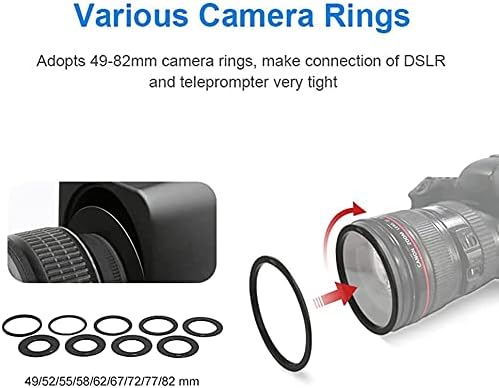 Miniatura 6 de Desview T3 Teleprompter Broadcast Teleprompter para 11 pulgadas Tablet iPad Teléfonos Prompter Entrevista al aire libre Discurso DSLR lector