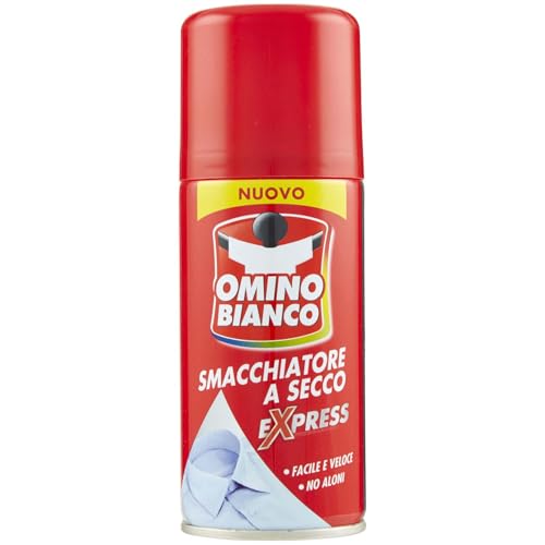 Omino Bianco Producto específico para eliminar manchas intensas, quitamanchas en spray seco Expess, acción inmediata sin halos, 125 ml
