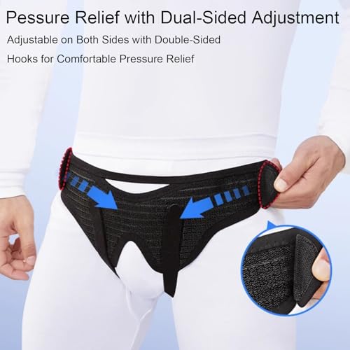 Faja de Soporte para Hernia Unisex Ajustable con Almohadillas miniatura 3