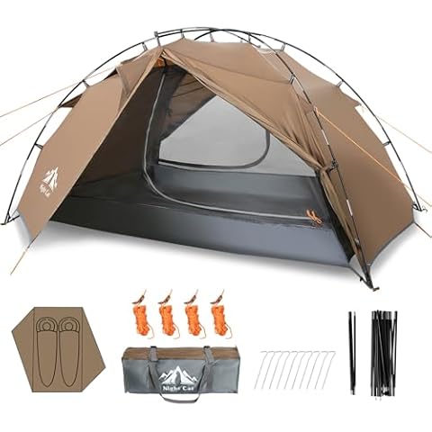 Night Cat Waterproof 2 Person Camping Tent Cover