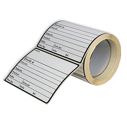 1000 Etiquetas adhesivas ENVIO. Medidas Etiqueta 125x097mm.