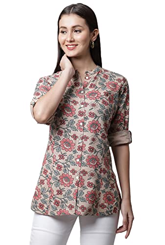 Image of Pistaa's Women's Viscose Relaxed Fit Short Kurti
