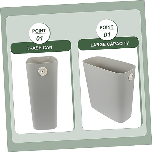 Caneca de basura rectangular para cocina y baño miniatura 5