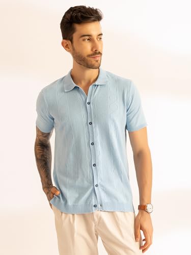 Image of Armisto Men's 100% Cotton Fancy Party Polo T-Shirt /Neutral Colour