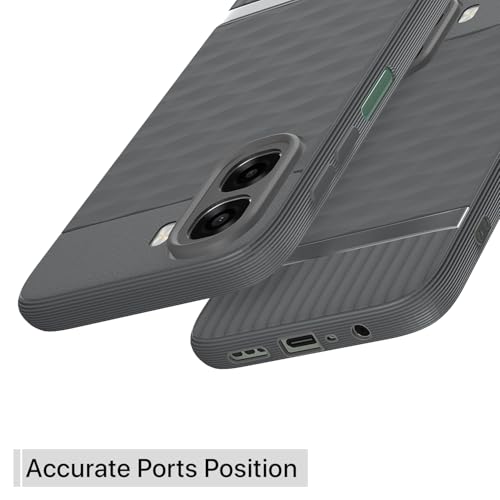 Image of Pikkme Back Cover for Oppo A6X 5G Camera Protection 3D Hexa Cube Design Silicone Protective Bumper Case (Grey)