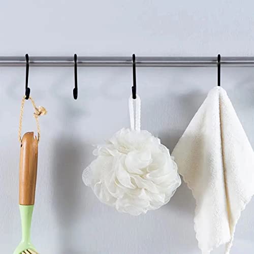 Altkol S Hooks For Hanging, 30-Pack S Shaped Hook Heavy Duty Hanging Hooks For Pots, Pans, Plants, Bags, Cups, Clothes, 3.5 Inch Metal (Black) #TOP5