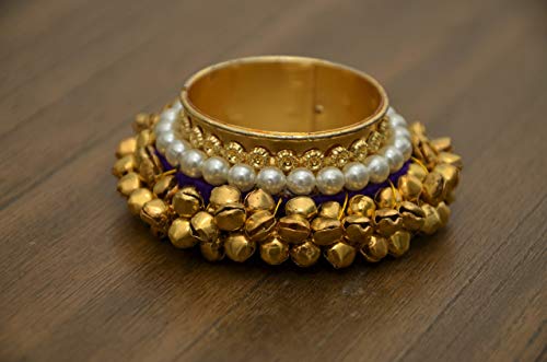 Desi Favors Set Of 2 Metal Brass Diyas With Bells For Diwali Christmas Tea Light Holder Decorated With Bells And Pearls #TOP5