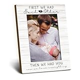 Foyoulame Baby Picture Frame 4x6, Family Wooden Picture Frame, Families Frames, New Baby Gifts, Newborn Babies Gifts, First We Had Each Other Family Decorative Photo Frames for Table Desk Decor