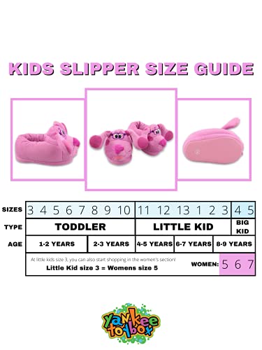 Nickelodeon Blue's Clues & You Magenta Slip On Plush 3D Toddler Slippers (7-8 M Us Toddler, Magenta) #TOP1