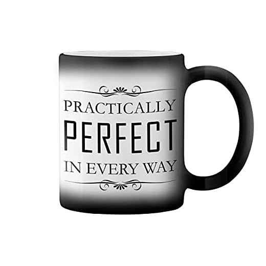 Practically Perfect Mary Poppins Taza de café negro mágico Mug