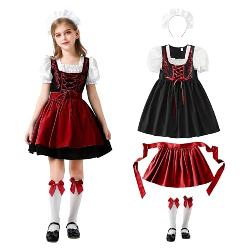 Tablier Dirndl et sa robe de fête pour fille : le cadeau parfait pour vos célébrations
