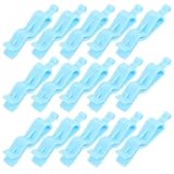 Beavorty Clips para Bolsas de Basura de Plástico Azul, 20 Unidades Resistentes para Fijar en Cubos de Cocina y Evitar Deslizamientos Hogar