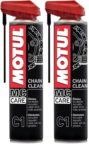 Motul - Nettoyant Chaîne Moto Aérosol - Dégraissant Extrême Pour Motos Routières et Tout-Terrain - Compatible O-RING, X-RING, Z-RING - Évaporation Très...