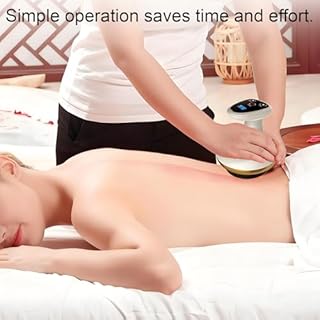 Massaggiatore elettrico GuaSha 4 in 1 con funzione di calore – Massaggiatore sottovuoto per cellulite e rilassamento muscolare – Ricaricabile, 9 livelli, per una pelle più stretta e una migliore