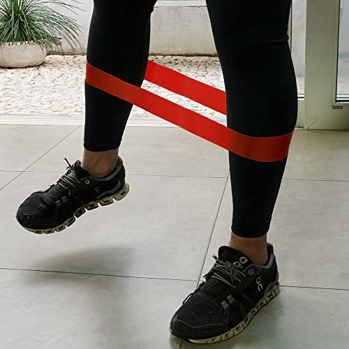 Kit 5 Mini Band Faixas Elasticas Exercicios em Casa para Academia Yoga Pilates Ginástica