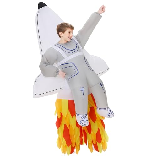 Disfraz inflable de nave espacial para niños miniatura 1