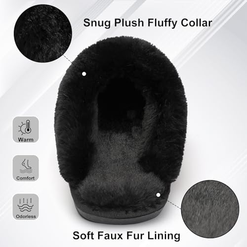 XIHALOOK Slippers for Women Soft Warm House Shoes Memory Foam Fuzzy Slippers Slip On for Indoor Outdoor2