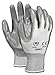 Coated Gloves, L, Gray/White, Nitrile, PR