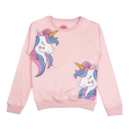 Image of Blushup Girls Super Soft & Premium Cotton Blend Round Neck Printed Sweatshirt for Light Winters
