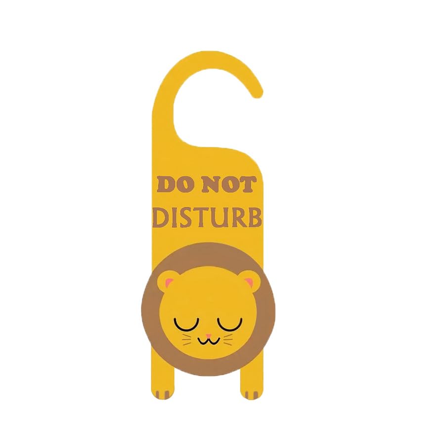 ARFUKA PVC Cute Tiger Do Not Disturb Door Hangers Double-Sided Sign, Front “Do Not Disturb” - Image 4