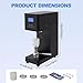 Headery 370W Half Automatic Can Sealer Machine, 110V Commercial Plastic Aluminum Beverage Seamer Machine w/LED Display, 2.17