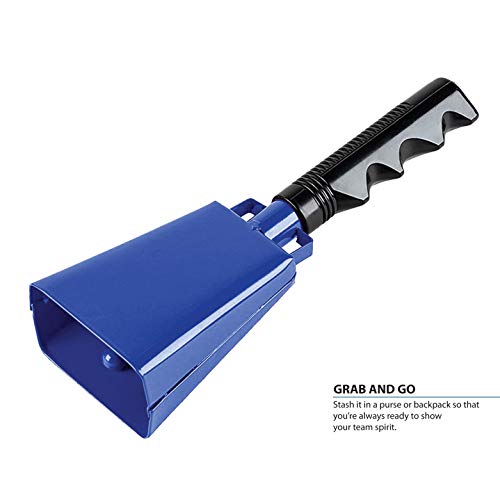image for Deke Home 2 pack 7 in. steel cowbell/Noise makers with handles. Cheeri