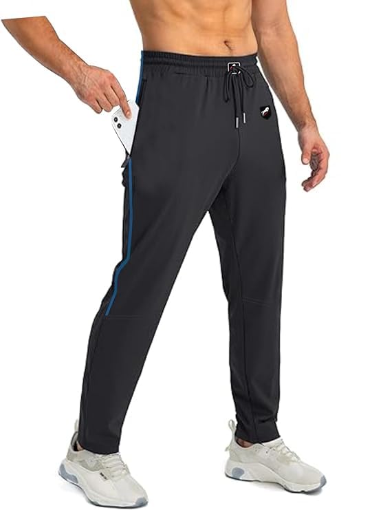 never quit Dry Fit Track Pants for Men Gym Pants Men Workout Regular Fit Workout Pants for Men Running Yoga Athletic-picture-32