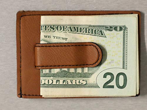 Laser Engraved Leather Money Clip, Monogrammed Leather Money Clip, Personalized Leather Money Clip, Leather Gift, Credit Card Custom Wallet2