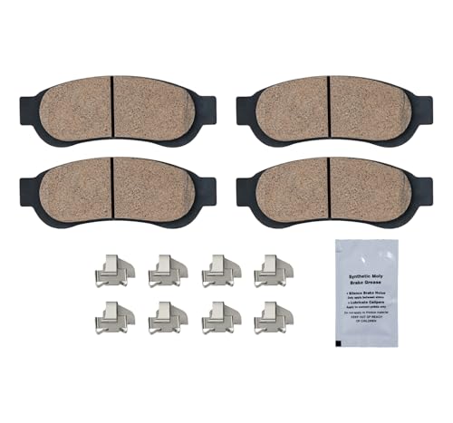 Image of HUSCH Rear Ceramic Brake Pads Kit Fit For F-450 Super Duty 2010-2012 | For Ford F-250 Super Duty 2008-2012, For F-350 Super Duty 2005-2012