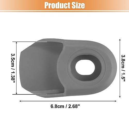 X AUTOHAUX 2pcs Soft Plastic Bicycle Bike Cycling Crank Boot Protectors Gray, Grey - Image 4