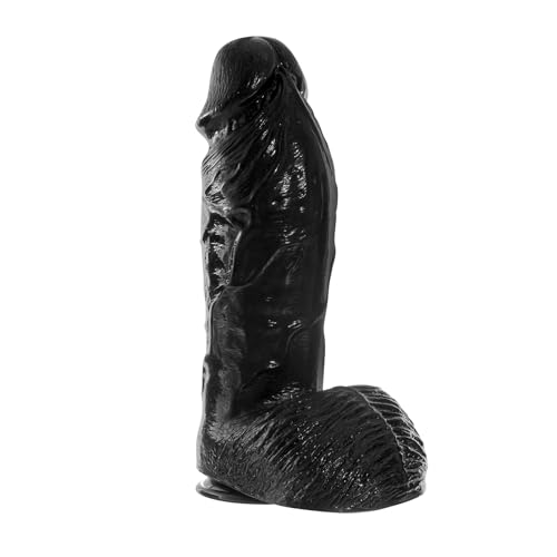Image of 3.2'' Diameter Realistic Big Black Dildo Sex Toy | 10.8 inch Huge Dildos for Anal Clit G-Spot, Hands-Free Play, Giant Penis Adult Toys for Women Couples Men