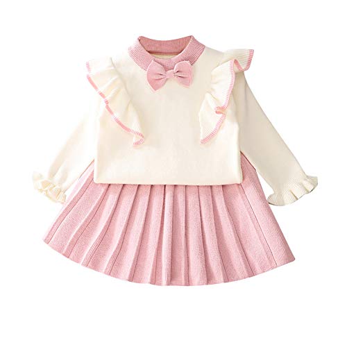 Vestido tutu niña para fiestas de cumpleaños y paseos de otoño en color rosa