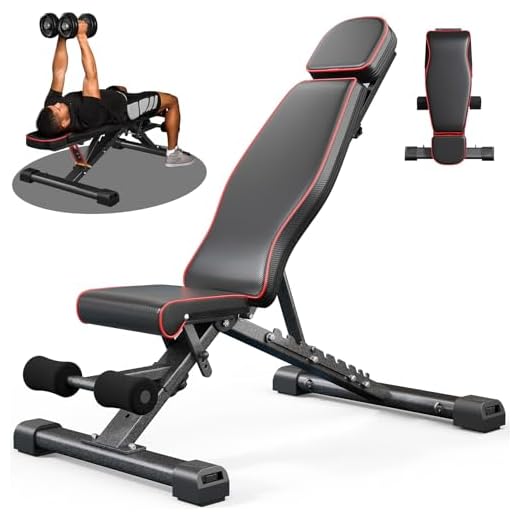 YOLEO Banco de peso máximo, banco de peso ajustável de 399 kg para supino, banco de peso dobrável com haste de supino/cabeça estendida para academia em casa/treino de corpo inteiro, banco de treino de