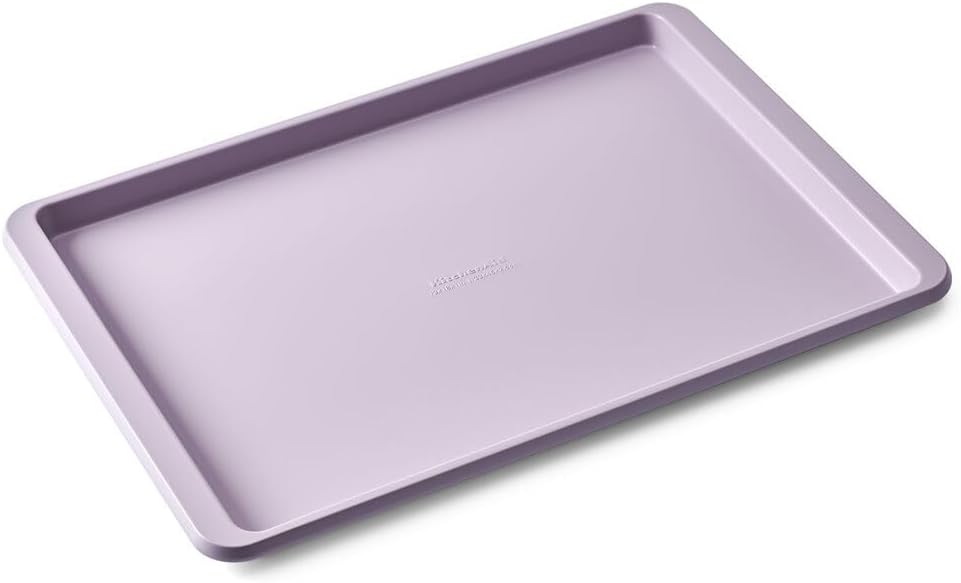 KitchenAid Nonstick Swiss Engineered Aluminized Steel Baking Sheet, Dishwasher Safe, Agave, 13x18 Inch - Thumbnail 2