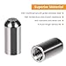 Door Pin Guides for Jeep Wrangler JK JKU JL JLU Sports Sahara Freedom Rubicon Unlimited & Gladiator JT 2/4-Door 2007-2018 2019 2020 2021 2022 2023 2024 Stainless Steel Hinge Bolts (8 Pcs)