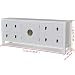 vidaXL Aparador asiático/Mueble TV Madera 8 cajones 2 Puertas Mueble decoración