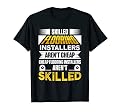 Flooring Installer Contractor Skilled Floor Installation T-Shirt