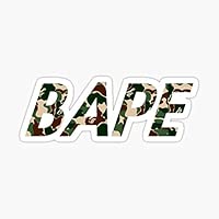 decals Bape Word Camo Sticker - Sticker Graphic - Auto, Wall, Laptop, Cell, Truck Sticker for Windows, Cars, Trucks