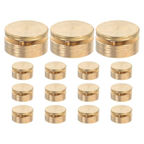 IWOWHERO 15pcs Spinner Nail Tool Nail Art Swivel Stud Gold Rotating Shaft for Kinetic Charm Designs, DIY Spinner Hardware Accessories, 3D Craft Supplies, 5mm