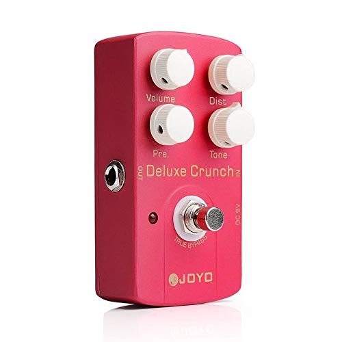 Image of JOYO Crunch Distortion Effect Pedal as High-Gain or Vintage Amps for Electric Guitar - True Bypass (Deluxe Crunch JF-39)