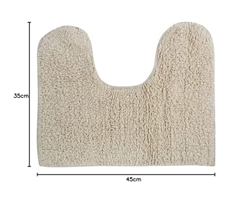 MSV WC-Waschbeckenmatte 45x35cm in naturfarbe, Plastik, 12 cm cm