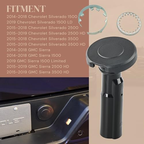 Spare Tire Hoist Cover Compatible with Chevrolet Silverado GMC Sierra 1500 2500 3500 HD 2014-2019 for Pickup Truck Replacement for 22979267 47830