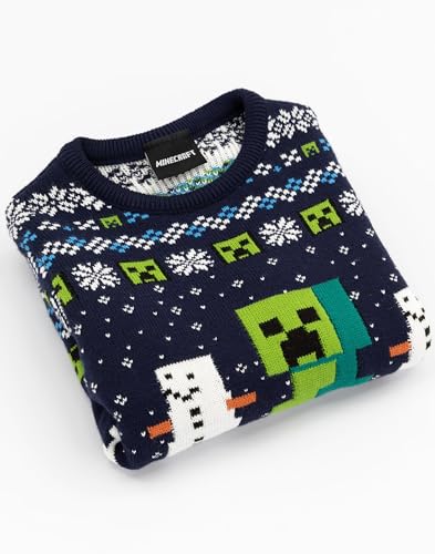 Minecraft Jumper Boys & Girls Creeper Knitted Long Sleeve Kids Christmas Sweater3