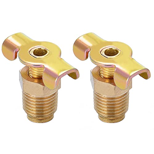 Joywayus Brass Wing Style Drain Cock 1/4
