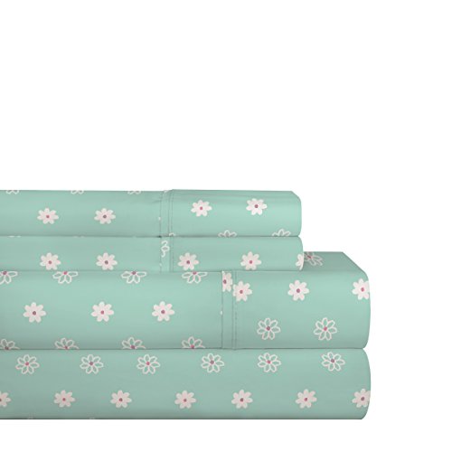 Pointehaven 200Daisissfu Sheet Set, Full, Daisies #TOP27