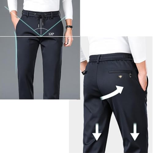 Meshirons - Ice Silk Mesh Panel Casual Pants, Linochic Pants for Men, Unisex Ultra Stretch Quick Drying Pants2